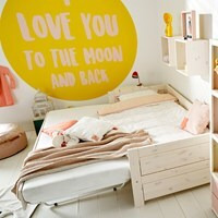 Lifetime Luxury Jump Up Childrens Bed with Pop-Up Trundle Bed - - image 1