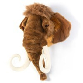 Arthur the Mammoth Kids Plush Animal Head Wall Decor - thumbnail 1