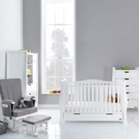 Obaby Stamford Luxe Cot Bed 5 Piece Nursery Furniture Set - - thumbnail 1