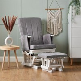 Obaby Deluxe Reclining Nursing Chair and Stool - - thumbnail 1