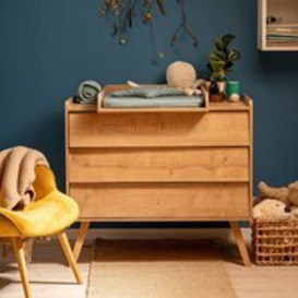 Vox Vintage Chest of Drawers in a Choice of Oak or 5 Pastel Colours - Green