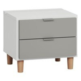 Vox Simple Customisable Bedside Table with Drawers - - thumbnail 2