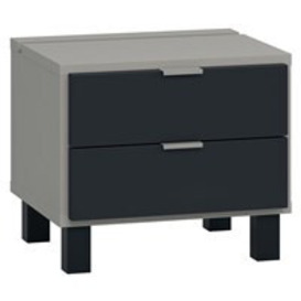 Vox Simple Customisable Bedside Table with Drawers - - thumbnail 1
