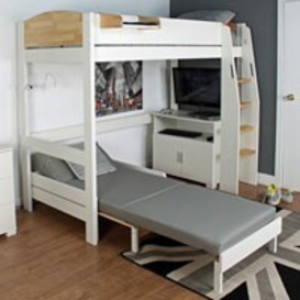 Urban Birch High Sleeper 3 Bed with Sofa Bed & 2 Door Storage - thumbnail 2