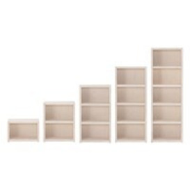 Lifetime Customisable Bookcase in Whitewash - 2 Compartments - thumbnail 2
