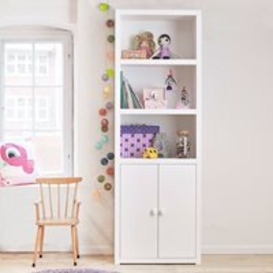 Lifetime Customisable Bookcase in White  - 3 Compartments