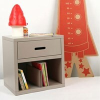 Mathy by Bols Childrens Bedside Table in Madaket Design available in 26 Colours - - image 1