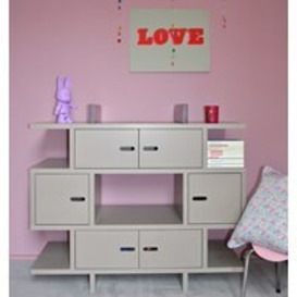 Mathy by Bols Sideboard Kids Dresser in Madaket Design available in 26 Colours - - thumbnail 1