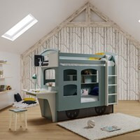Mathy by Bols Wagon Bunk Bed with Shelves & Drawers available in 26 Colours - - image 1