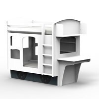 Mathy by Bols Wagon Bunk Bed with Shelves & Drawers available in 26 Colours - - image 1