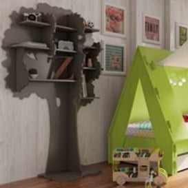 Mathy by Bols Handmade Tree Bookcase in Sam Design available in 26 Colours - - thumbnail 1