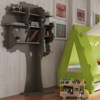 Mathy by Bols Handmade Tree Bookcase in Sam Design available in 26 Colours - - image 1
