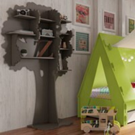 Mathy by Bols Handmade Tree Bookcase in Sam Design available in 26 Colours - - thumbnail 1