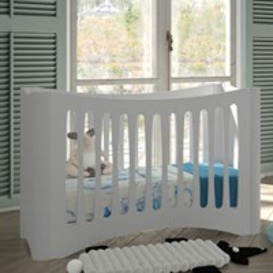 Mathy by Bols Height Adjustable Baby Cot in Fusion Design available in 26 Colours - - thumbnail 1