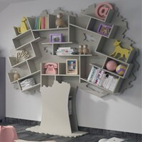 Mathy by Bols Handmade Tree Bookcase in Tess Design available in 26 Colours  - - image 1