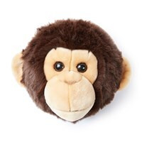 Joe the Monkey Kids Plush Animal Head Wall Decor - image 1