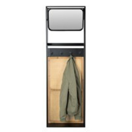 Dutchbone Langres Medium Mirror with Coat Hooks - thumbnail 1