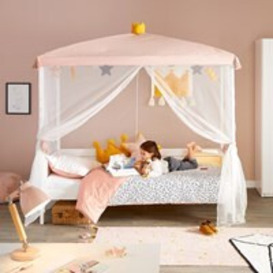 Lifetime Princess Four Poster Luxury Childrens Bed with Free Accessories -