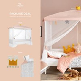 Lifetime Princess Four Poster Luxury Childrens Bed with Free Accessories - - thumbnail 2
