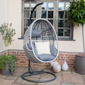 Maze Rattan Ascot Outdoor Hanging Chair - Single - thumbnail 1