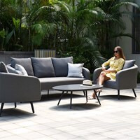 Maze Rattan Ambition 3 Seat Sofa Set with Free Winter Cover - - image 1