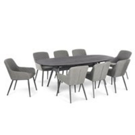 Maze Rattan Zest 8 Seat Oval Dining Set with Free Winter Cover - - thumbnail 2