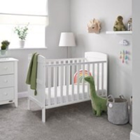 Obaby Grace Mini Cot Bed in White - thumbnail 1