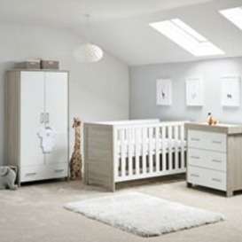 Obaby Nika Cot Bed 3 Piece Nursery Furniture Set - - thumbnail 1