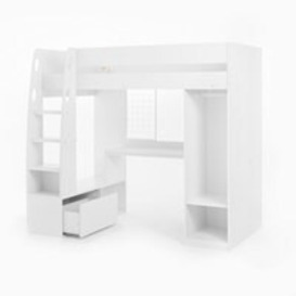 Harry High Sleeper Bed with Desk, Wardrobe and Storage - thumbnail 2
