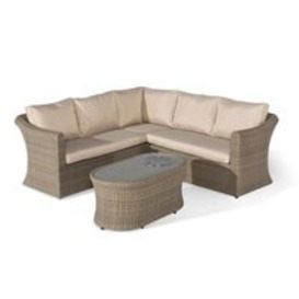 Maze Rattan Winchester Small Corner Set with Fire Pit Table - thumbnail 2