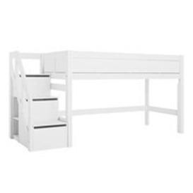 Lifetime Luxury Mid Sleeper Bed with Storage Steps - - thumbnail 1