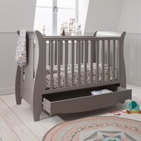 Tutti Bambini Roma Mini Sleigh Cot Bed with Under Bed Drawer -