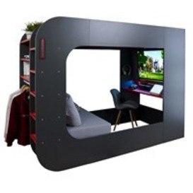 Trasman Podbed Gaming Highsleeper Bed with Chair Bed 120x200cm - thumbnail 2