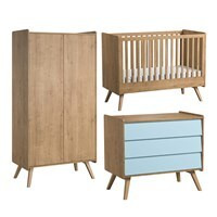 Vox Vintage 3 Piece Cot Bed Nursery Furniture Set includes Cot Bed, Wardobe and Chest of Drawers  - - image 1