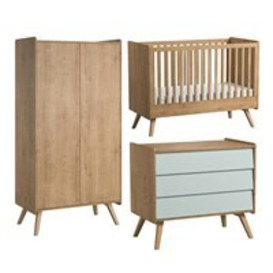 Vox Vintage 3 Piece Cot Bed Nursery Furniture Set includes Cot Bed, Wardobe and Chest of Drawers  - - thumbnail 1