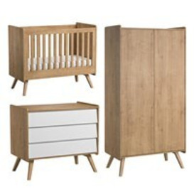 Vox Vintage 3 Piece Cot Nursery Furniture Set includes Cot, Chest of Drawers and Wardrobe  - - thumbnail 2