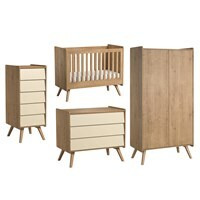 Vox Vintage 4 Piece Cot Nursery Furniture Set includes Cot, Wardrobe and 2 Chests of Drawers - - image 1