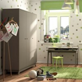 Mathy by Bols Childrens 3 Door Wardrobe in Madavin Design available in 26 Colours - - thumbnail 2