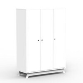 Mathy by Bols Childrens 3 Door Wardrobe in Madavin Design available in 26 Colours - - thumbnail 1