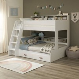 Aviary Triple Sleeper Bunk Bed with Storage Drawers and Shelves - thumbnail 1