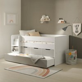 Lars Low Cabin Bed with Trundle and Storage Drawers - thumbnail 1