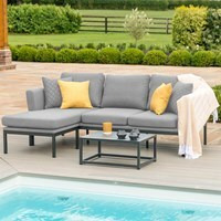 Maze Rattan Outdoor Fabric Pulse Chaise Sofa Set with Free Winter Cover - - image 1