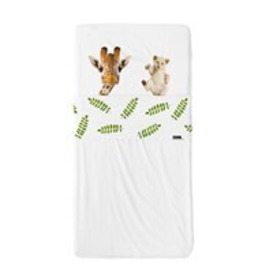 Snurk Wild Friends Fitted Cot Sheet - 120 x 60cm - thumbnail 2