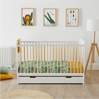 Ickle Bubba Coleby Scandi Classic Cot Bed with Under Drawer - - image 1