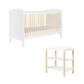 Ickle Bubba Coleby Scandi Classic Cot Bed with Open Changer -