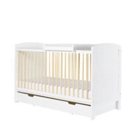 Ickle Bubba Coleby Scandi Classic Cot Bed with Under Drawer and Cot Top Changer - - thumbnail 1
