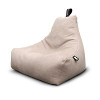 Extreme Lounging Mighty B Faux Leather Indoor Bean Bag in Latte - image 1
