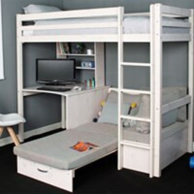 Thuka HIT 9 High Sleeper Bed with Desk and Sofa Bed in Grey - thumbnail 2