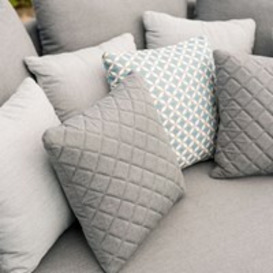 Maze Rattan Pair of Quilted Scatter Cushions - - thumbnail 2