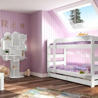 Mathy By Bols Separable Bunk Bed in Dominique Design - 149cm High - - image 1